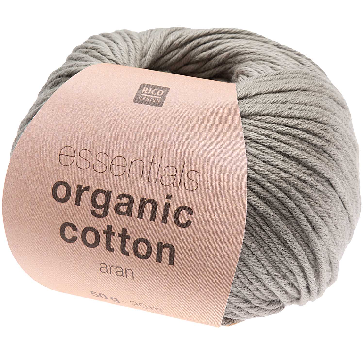 Rico Essential Organic Cotton aran Baumwollgarn 50g/90m Rico Essential Organic Cotton aran Baumwollgarn 50g/90m