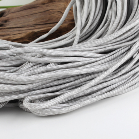 Paracord Kordel UNI HELLGRAU einfärbig 4mm 100m/ Bund  