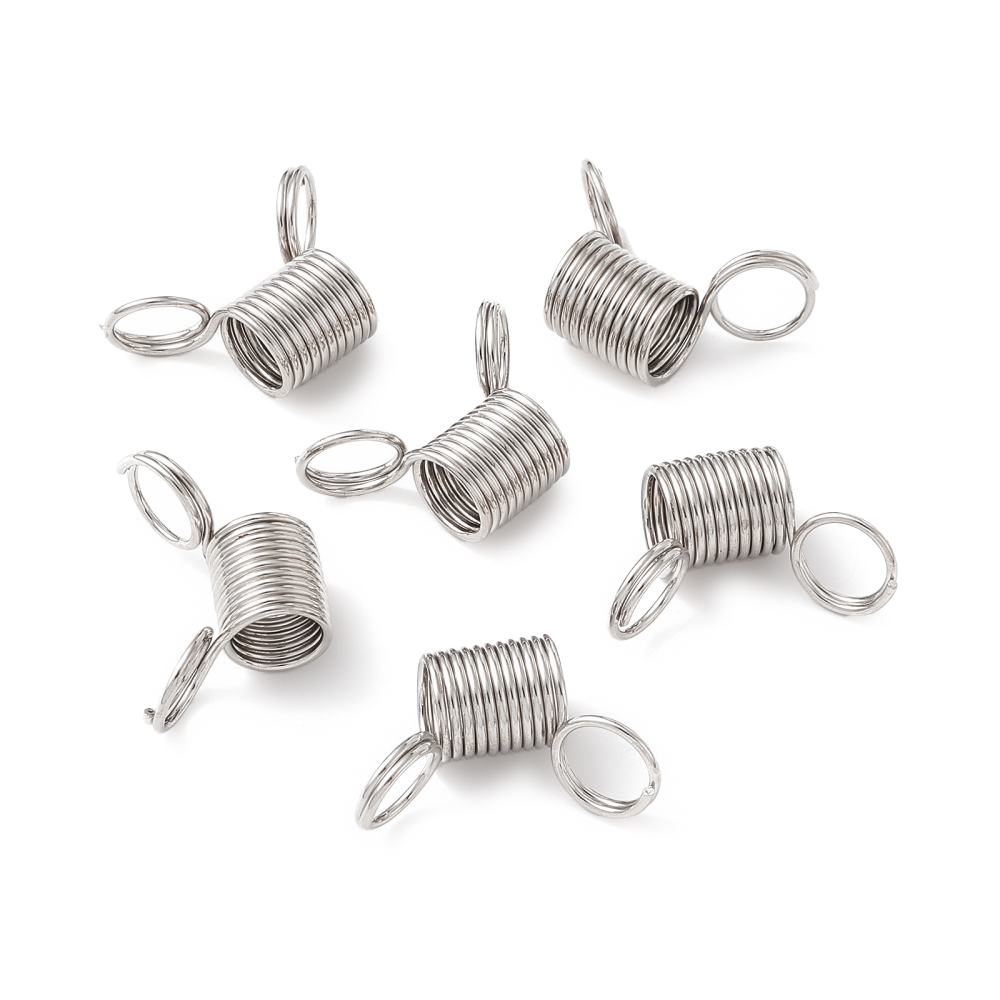 Mini-Federklemmen aus Edelstahl – Perlenstopper & Verschlusshelfer für Schmuckherstellung rostfrei 1,9–2,8 cm Ø 0,8 cm 3 Stück