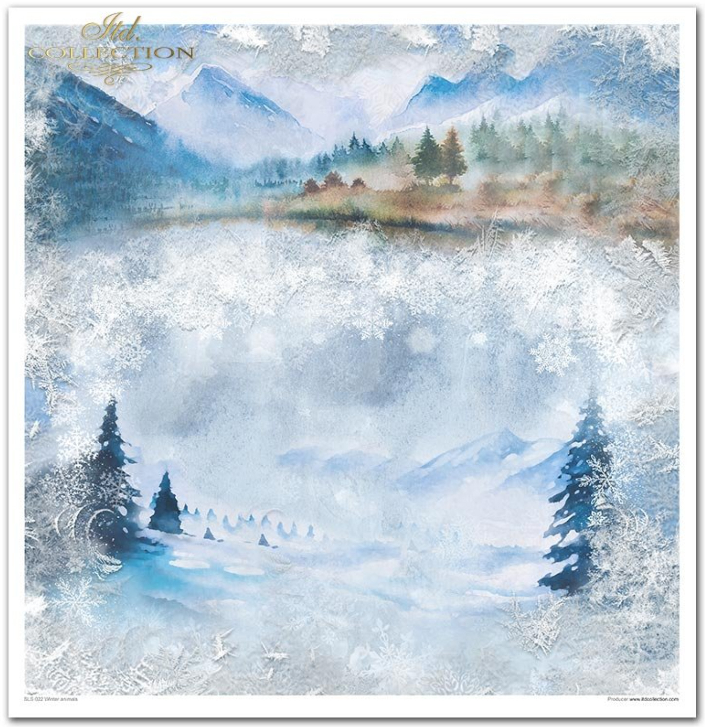 Scrapbooking-Papier Set Winter Animals 10 Stk/Pkg. 30x30cm 200g Scrapbooking-Papier Set Winter Animals 10 Stk/Pkg. 30x30cm 200g