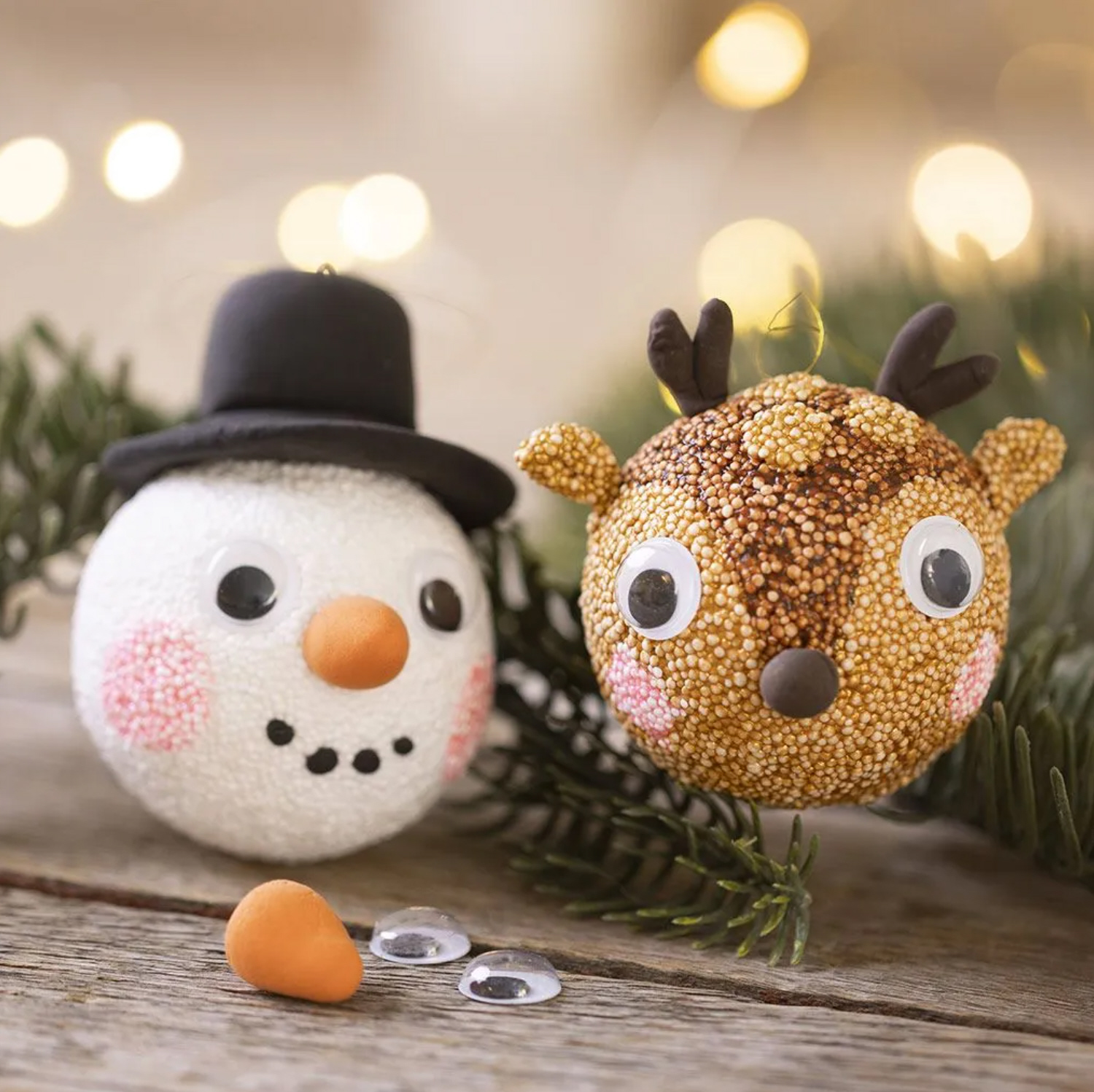Mini Kreativ Set Weihnachtskugeln Rentier Und Schneemann Mini Kreativ Set Weihnachtskugeln Rentier Und Schneemann