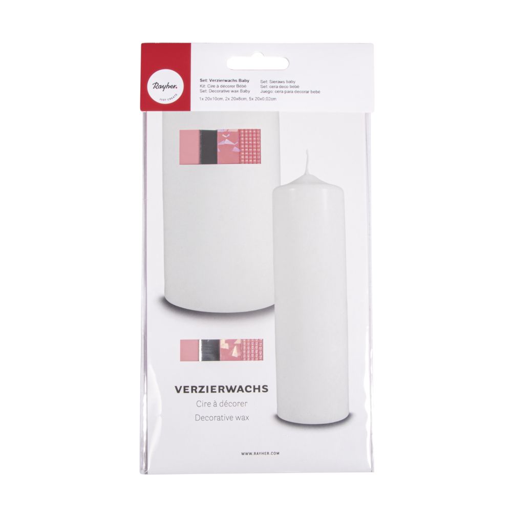 Verzierwachs Set Baby Wachsplatten und Wachsstreifen farblich sortiert SB-Btl 1Set Verzierwachs Set Baby Wachsplatten und Wachsstreifen farblich sortiert SB-Btl 1Set