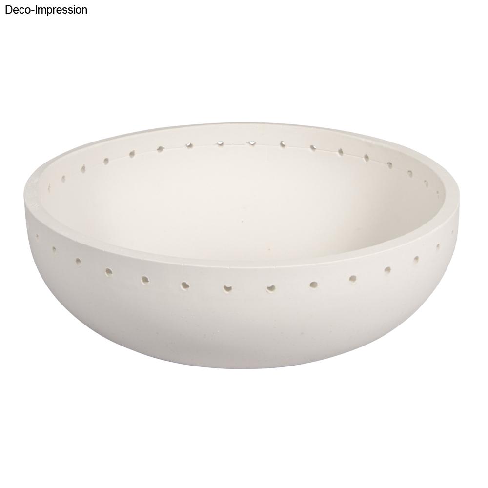 Silikon Gießform Schale 18cm mit Lochrand ø 18cm x H 6cm