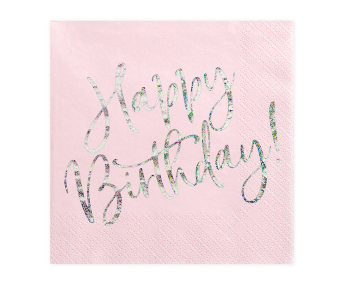 Happy Birthday Serviette puderrosa 33x33cm 20 Stück 