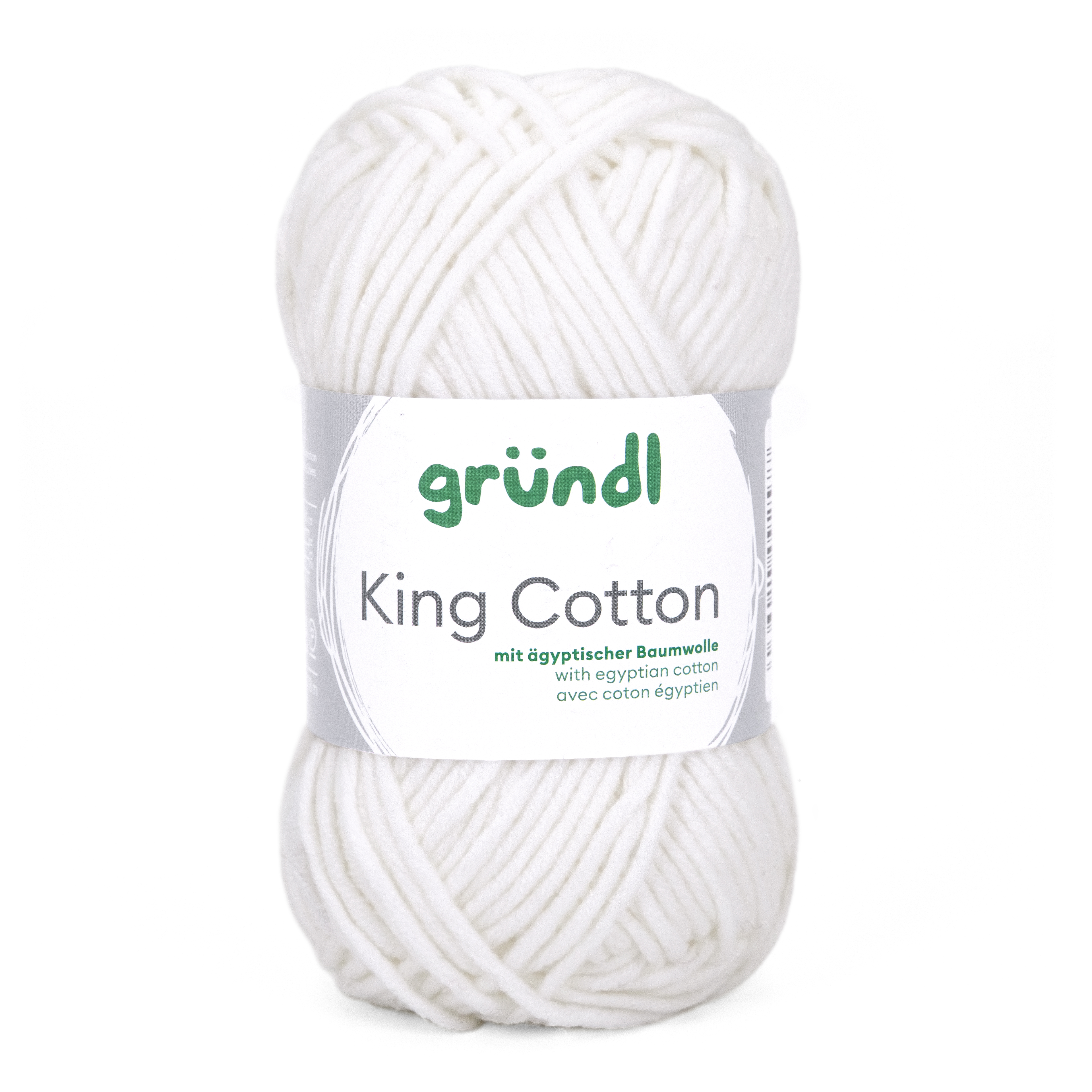 King Cotton WEISS 55 % Polyacryl 45 % Baumwolle (egypt) 50g/78m