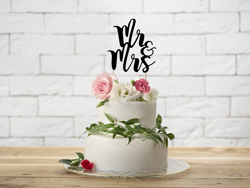 Cake Topper MR&MRS Tortenstecker 25,5cm 