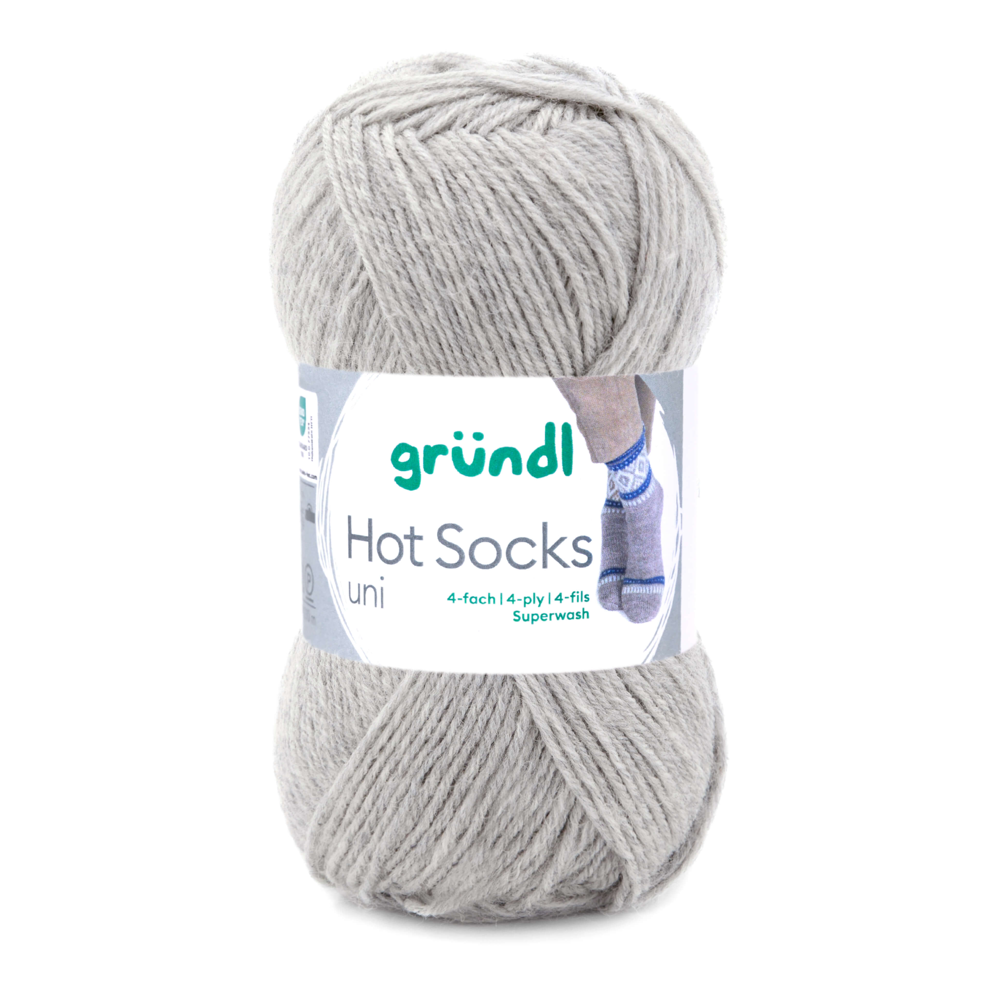 Hot Socks uni 50 Sockenwolle 4-fach superwash 50g/210m