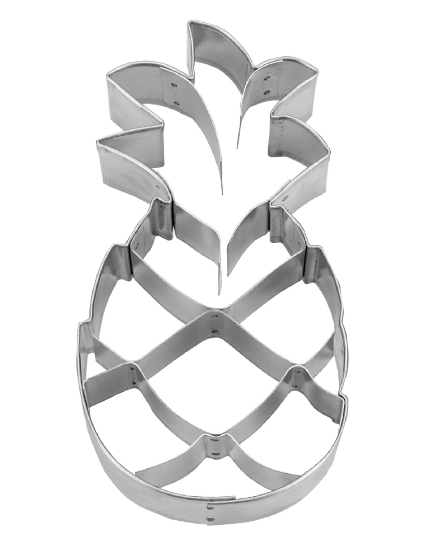 Ausstechform Ananas Pineapple Tropical Fruit 9,5cm Keksausstecher Cookie Cutter Prägeeinsatz Präge-Ausstecher