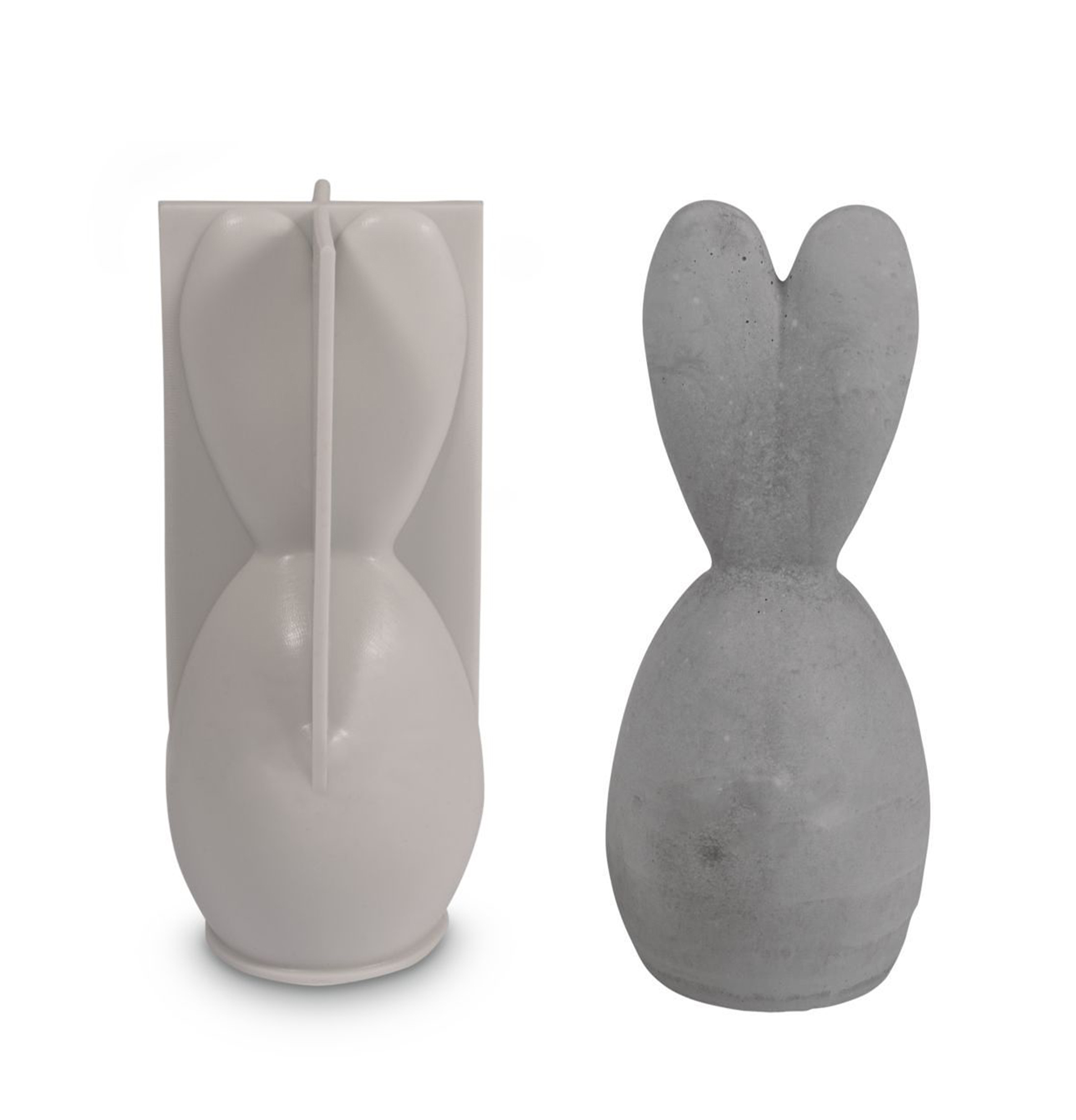 Silikon Gießform Hase ø 5,2cm Höhe 12cm 1 Stück