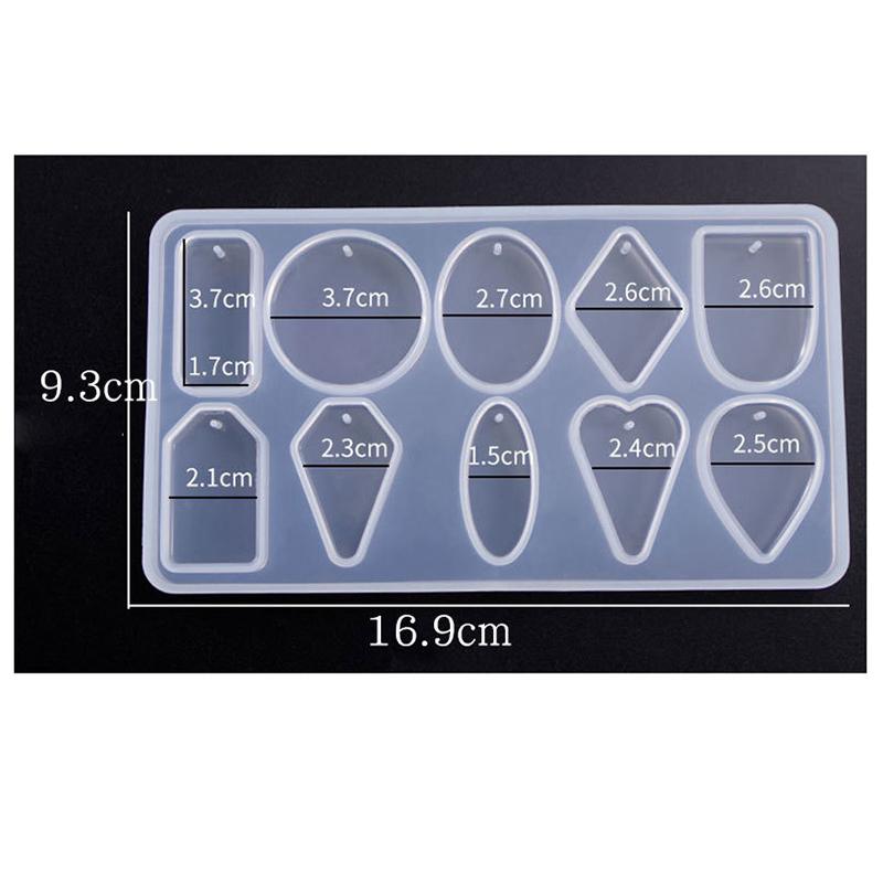 Silicone Moulds Rectangle Clear 169x93mm Innen 1.5~3.7mm