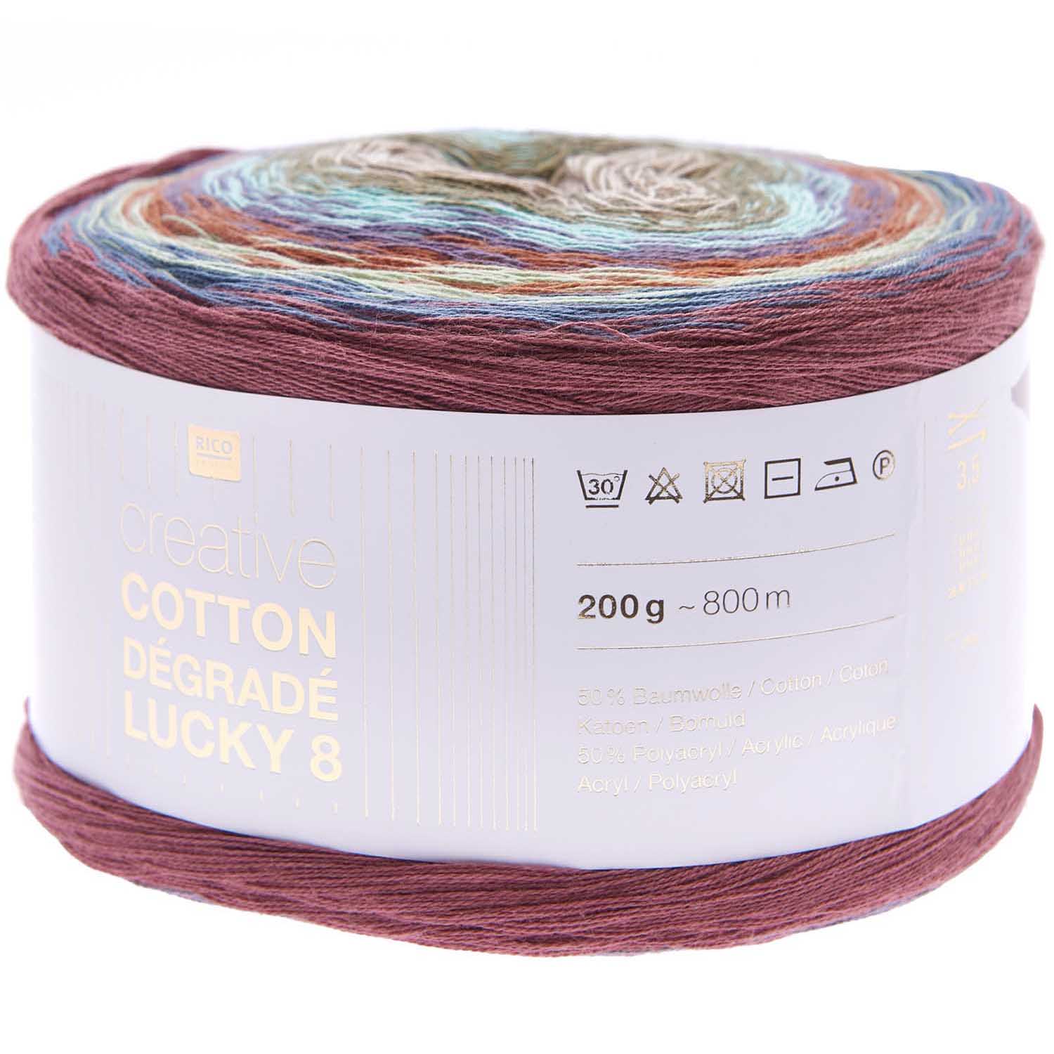 Creative Cotton Dégradé Lucky 8 50% CO 50% PAN 200g / 800m Creative Cotton Dégradé Lucky 8 50% CO 50% PAN 200g / 800m
