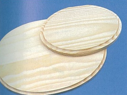 Holz-Platine, oval 9 x 13 cm