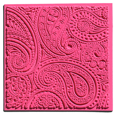 Textur Struktur Mmatte PAISLEY, 90x90mm, Gummi