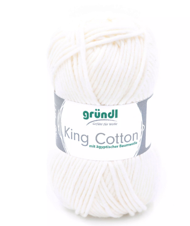 King Cotton 55 % Polyacryl 45 % Baumwolle (egypt), 50g/78m King Cotton 55 % Polyacryl 45 % Baumwolle (egypt), 50g/78m