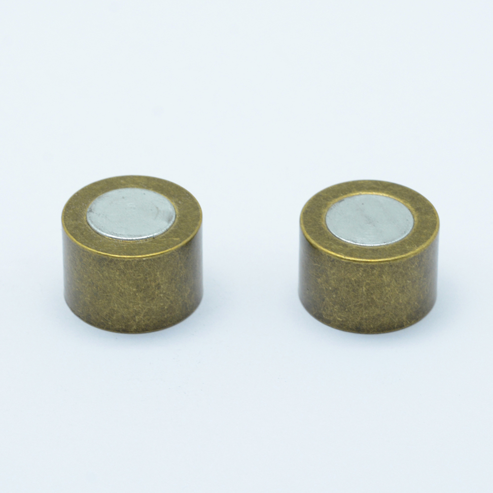 Magnetverschluss antik-bronze 15mm Zink-Legierung Magnetschließen