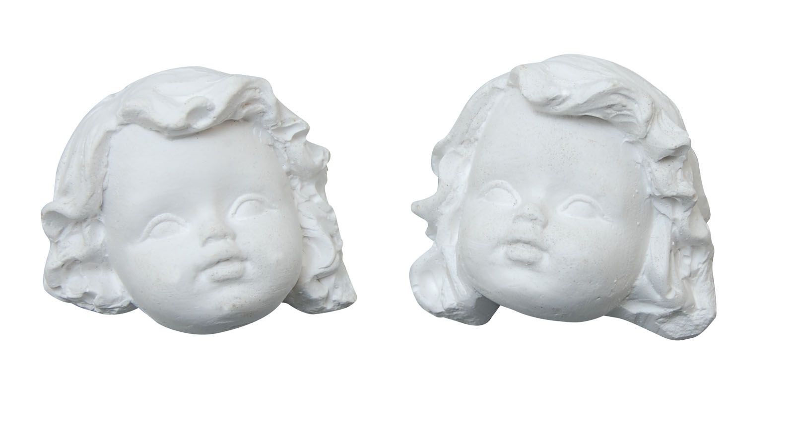 Powertex Plaster Engel Angel Gipsfigur 3x3cm 2 Stück Plaster Statuettes