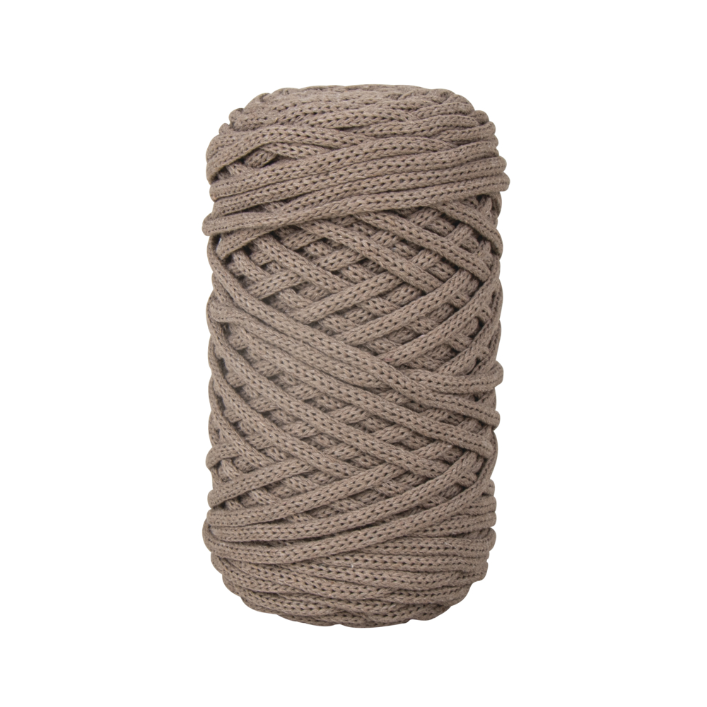 Braidy Garn taupe, geflochten   Macramégarn Knüpfgarn 250 g