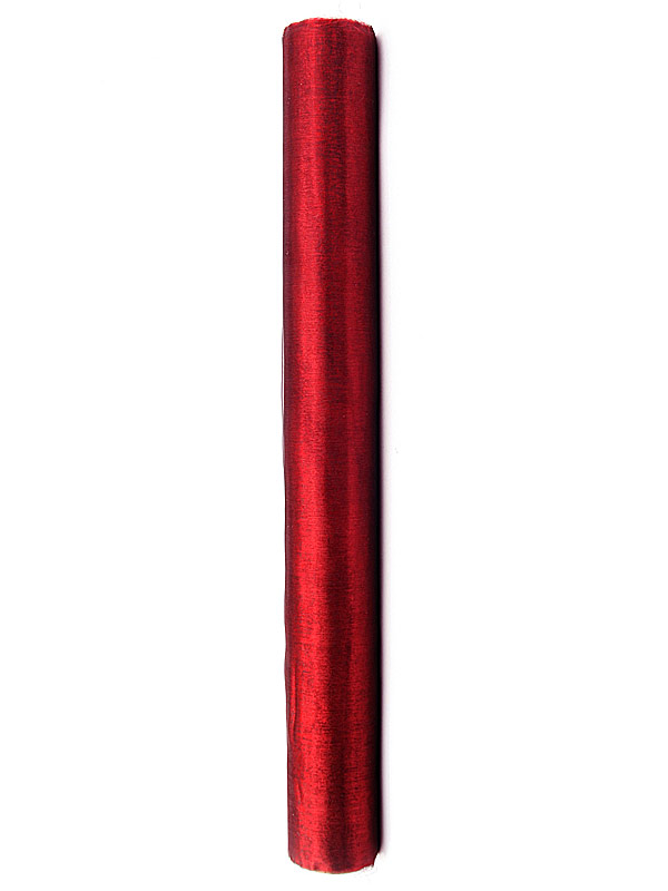 Organza Stoff einfarbig 0,36x9m