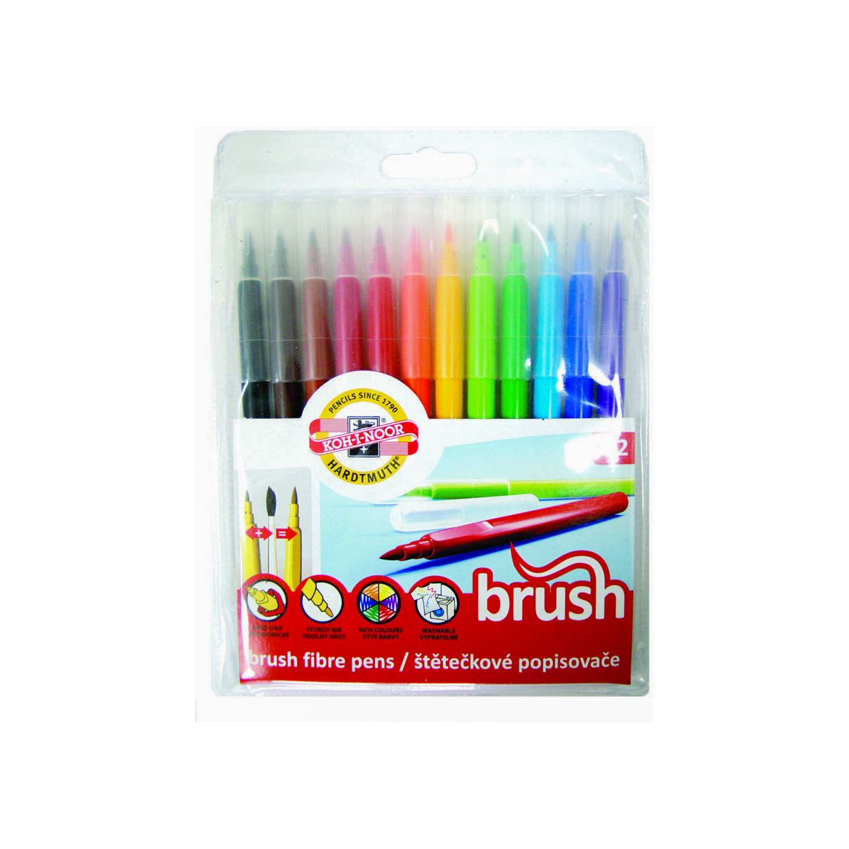 Koh-I-Noor Brush Pen Set 12 Farben