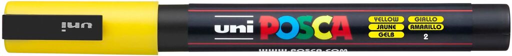UNI POSCA Marker PC-3M GELB Rundspitze 0,9-1,3mm UNI POSCA Marker PC-3M GELB Rundspitze 0,9-1,3mm