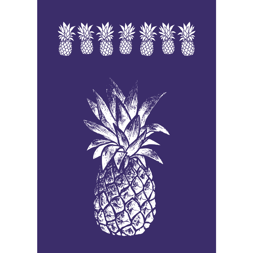 Siebdruck Schablone Ananas klein Silk-screen printin stencil