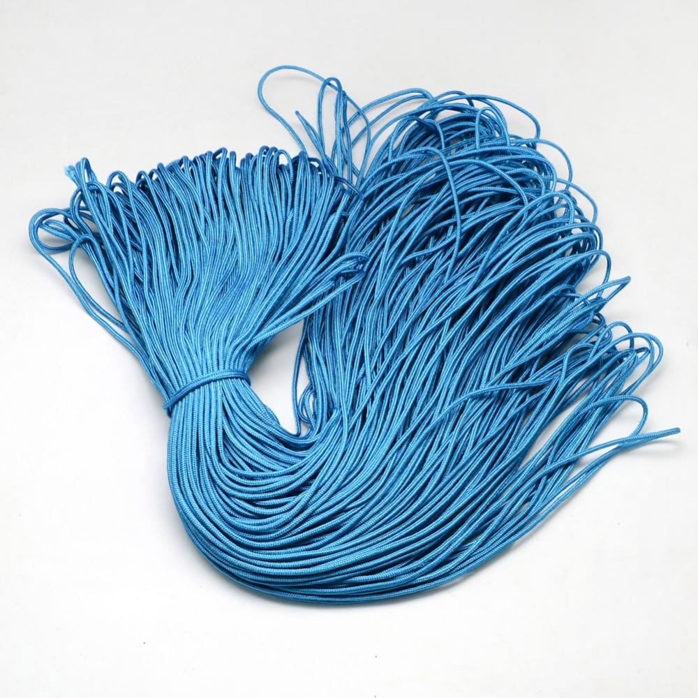 Paracord Kordel UNI BLAU einfärbig 2mm 10m/ Bund