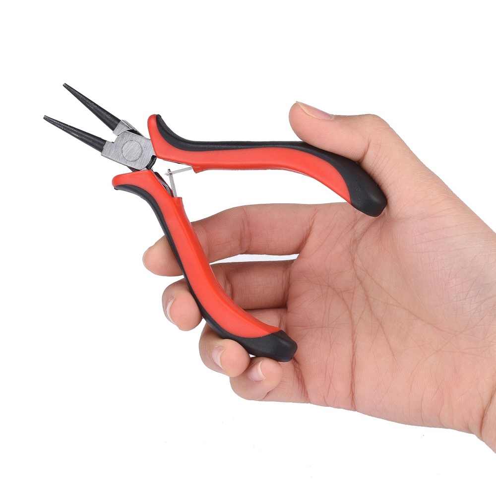 Rundzange 12 cm mit Komfortgriff, Carbonstahl