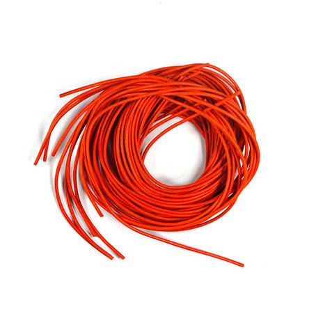 Lederband orange, 1m Lederriemen Lederschnur