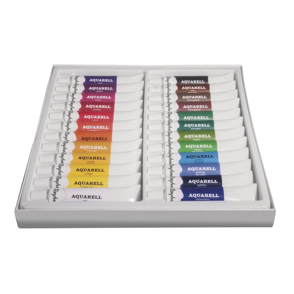 Künstler-Set Aquarellfarben 24 Farbtuben á 12ml