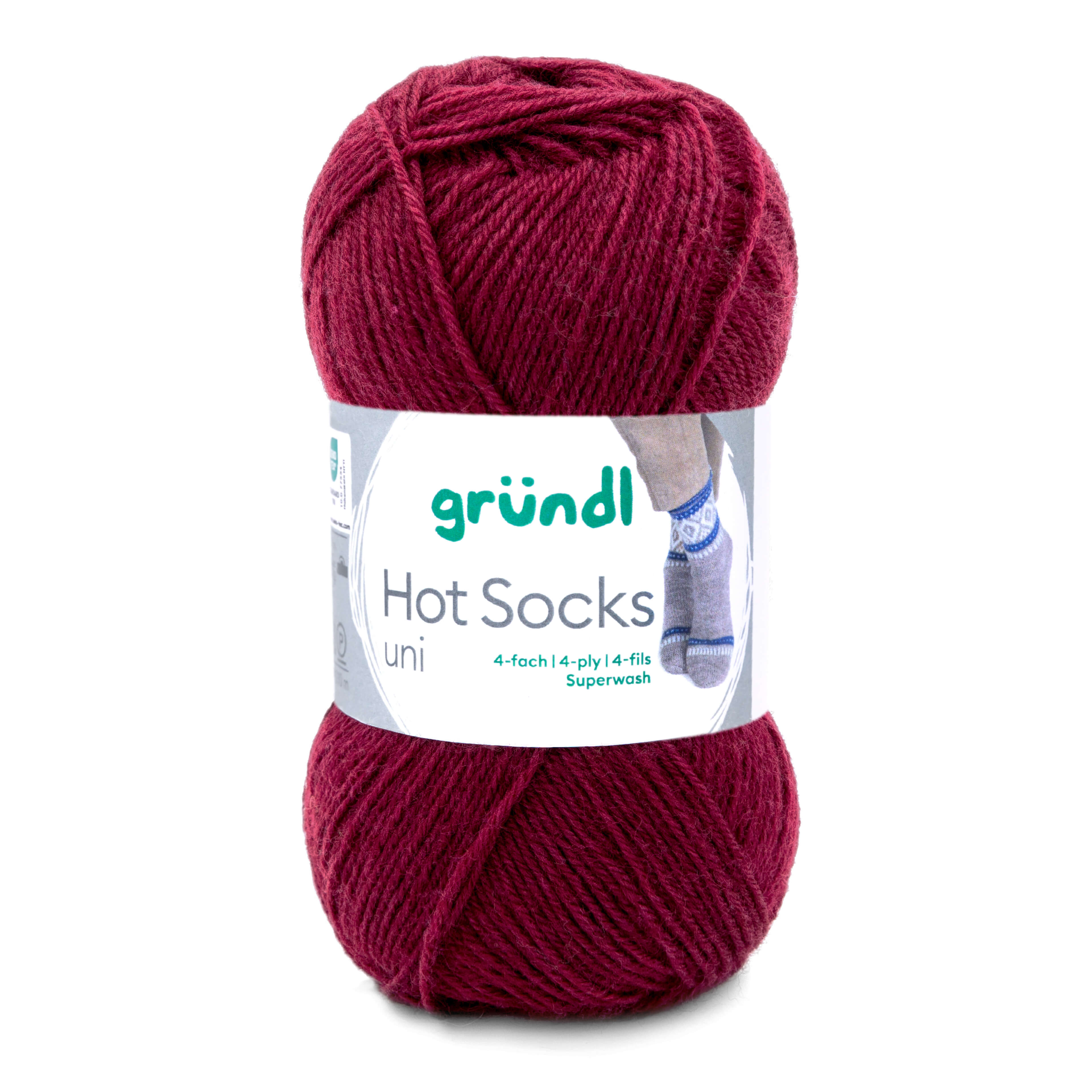 Hot Socks uni 50 Sockenwolle 4-fach superwash 50g/210m