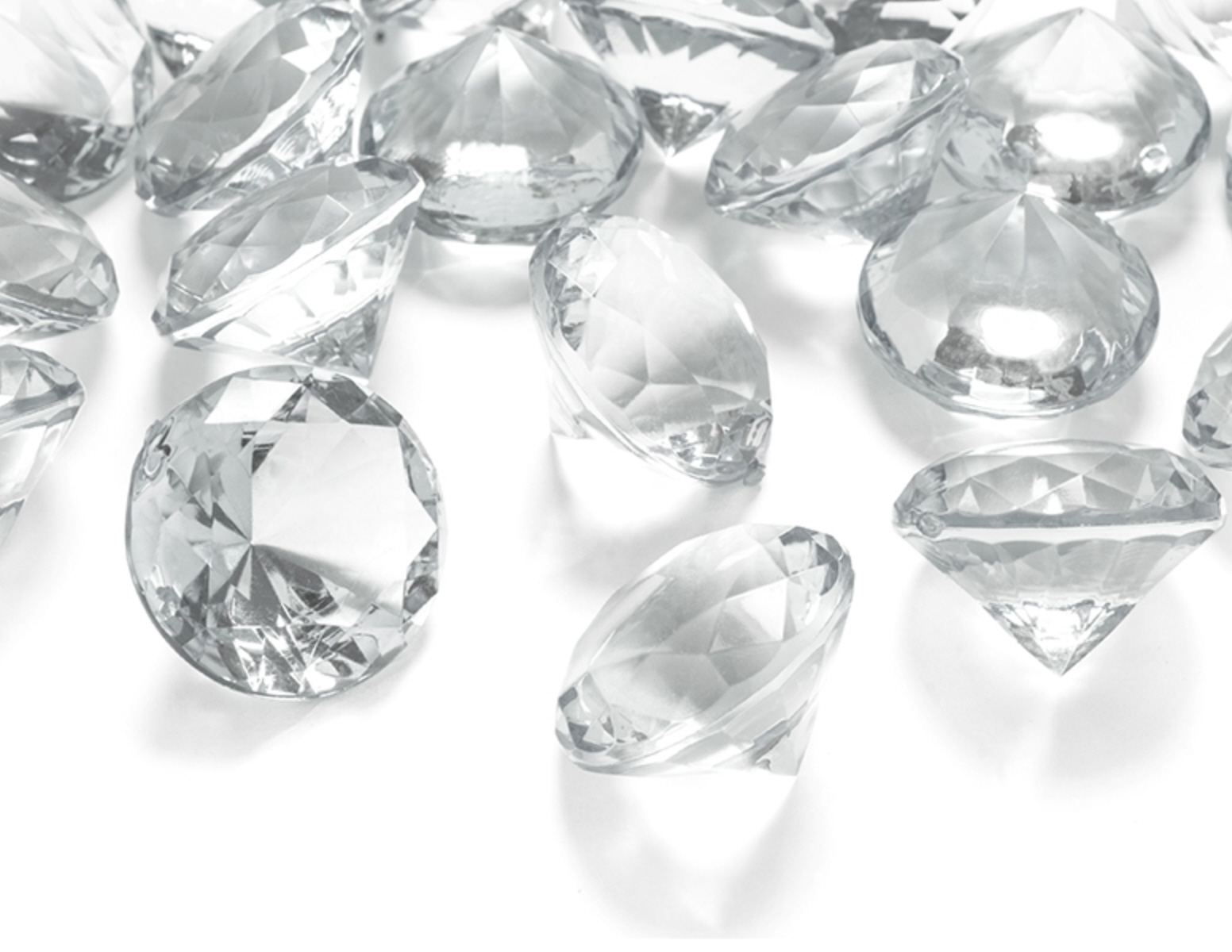 Dekosteine Diamanten aus Kunststoff transparent 25 Stück Tischdeko Streuteile Dekosteine Diamanten aus Kunststoff transparent 25 Stück Tischdeko Streuteile