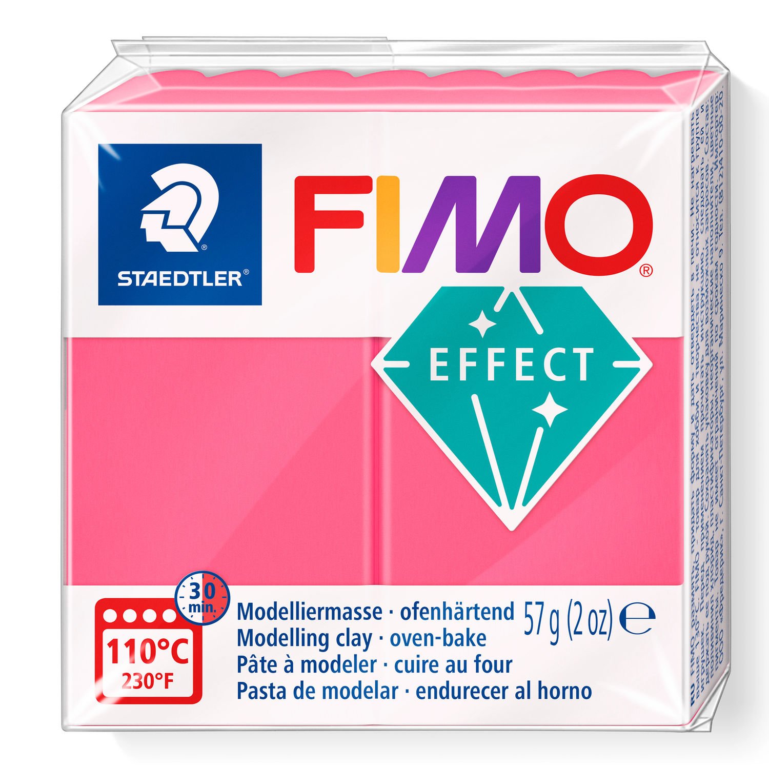 Fimo Effect transparent rot