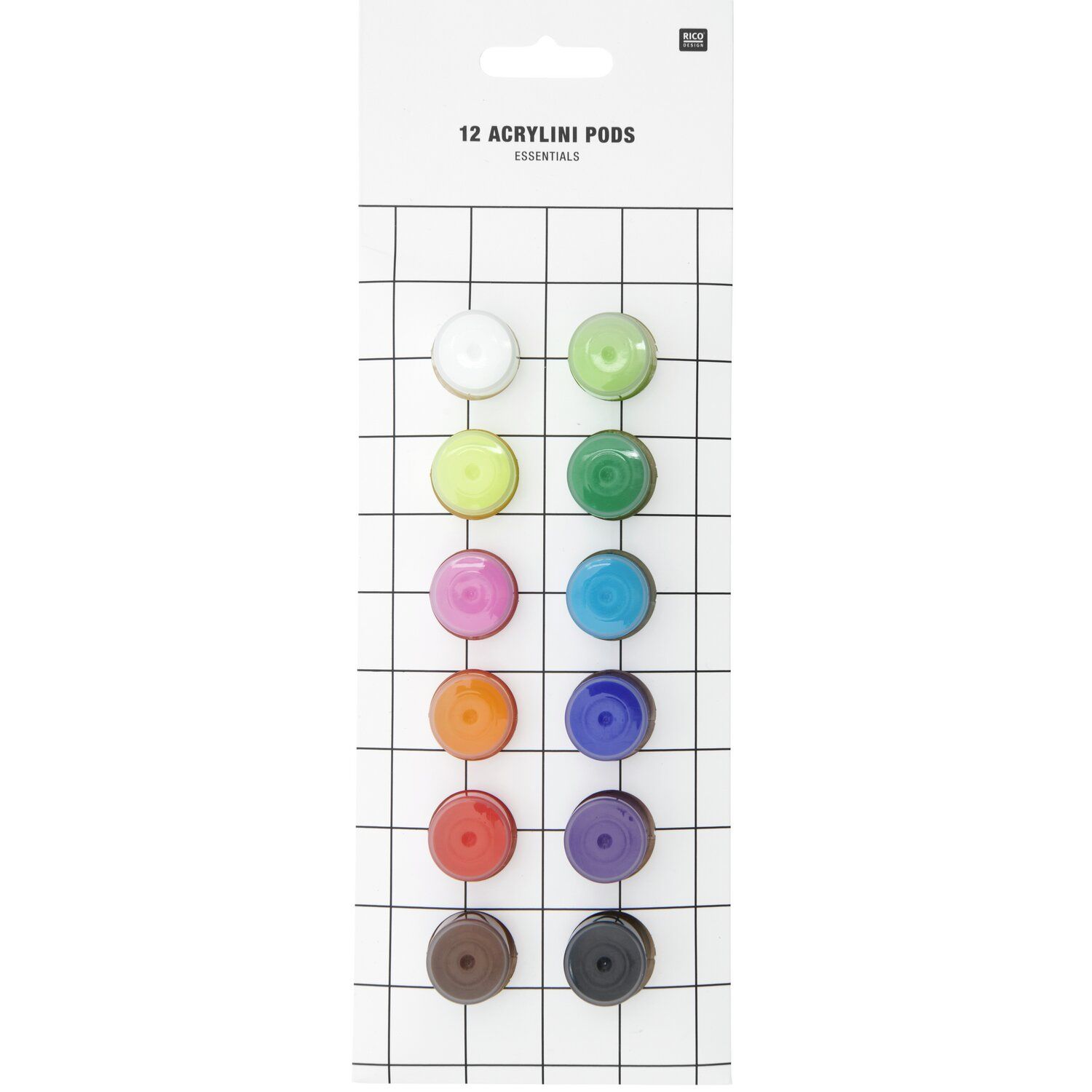 Acrylini Pods Acrylfarben ESSENTIALS Set 12 x 3,5ml