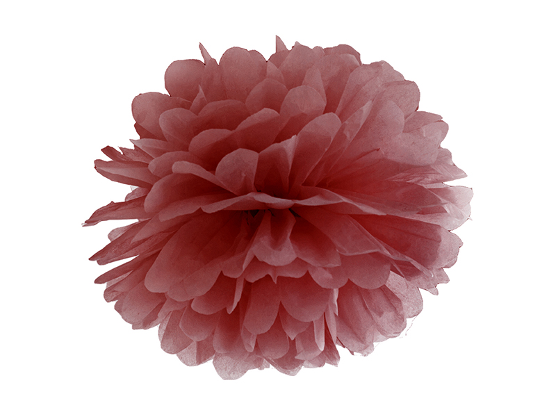 Tissue Pompom marsala Löschpapier-Pompons