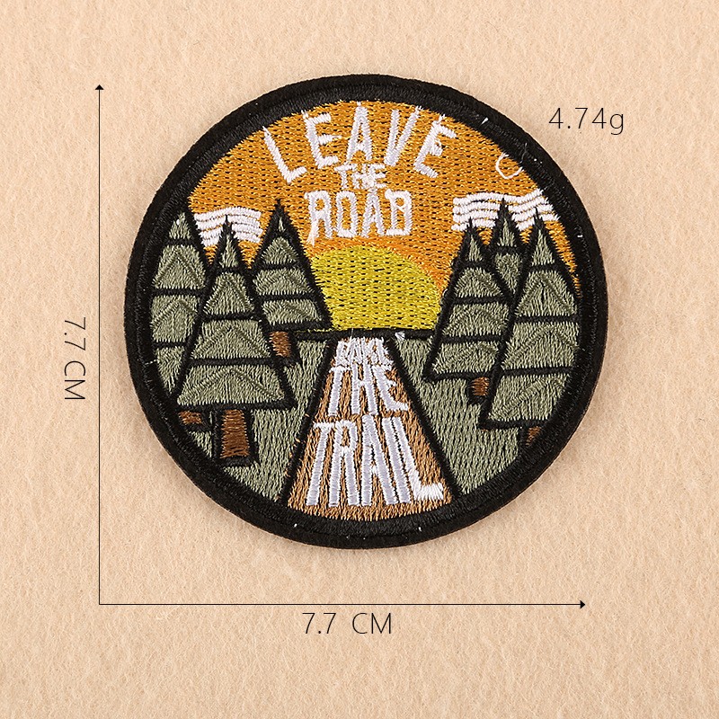 Patch rund Nature Aufbügeln/Aufnähen 7,7cm Patch rund Nature Aufbügeln/Aufnähen 7,7cm