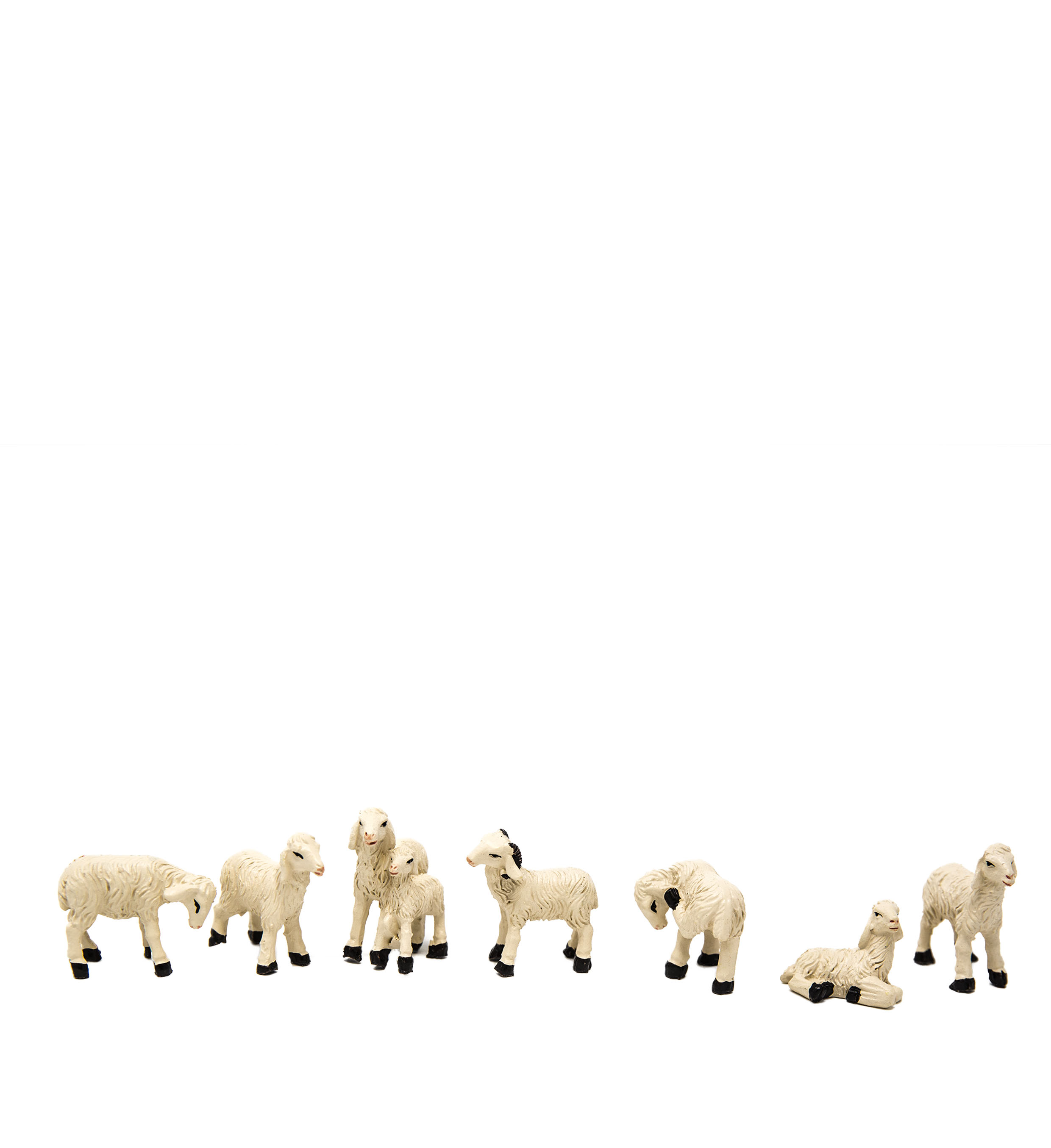 Schafe Miniaturtiere Set 7 Figuren für Figuren 9-11cm