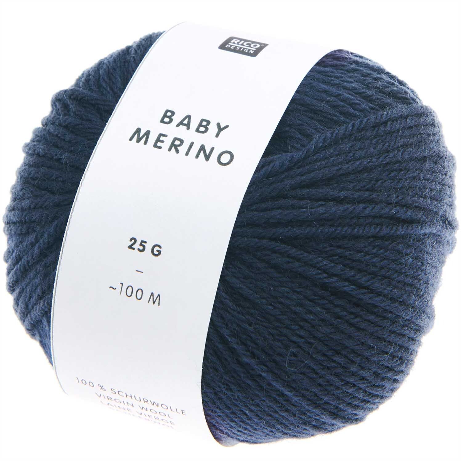 Rico Design Baby Merino MARINE 100% Schurwolle 25g 100m Rico Design Baby Merino MARINE 100% Schurwolle 25g 100m