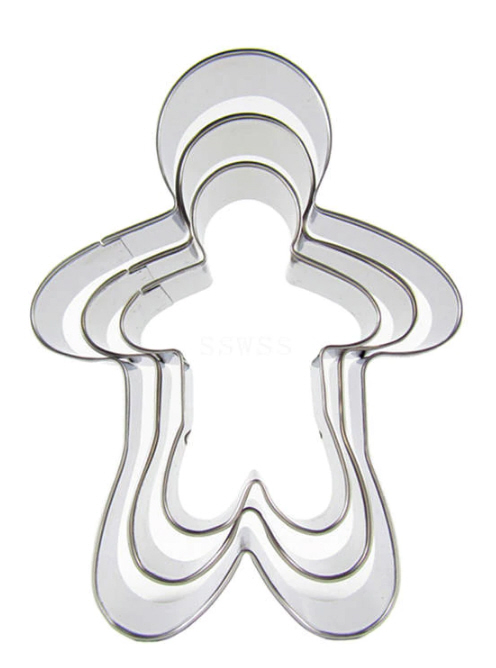 Ausstechform Lebkuchenmann 3er-Set  Gingerbread Man Keksausstecher Cookie Cutter Set