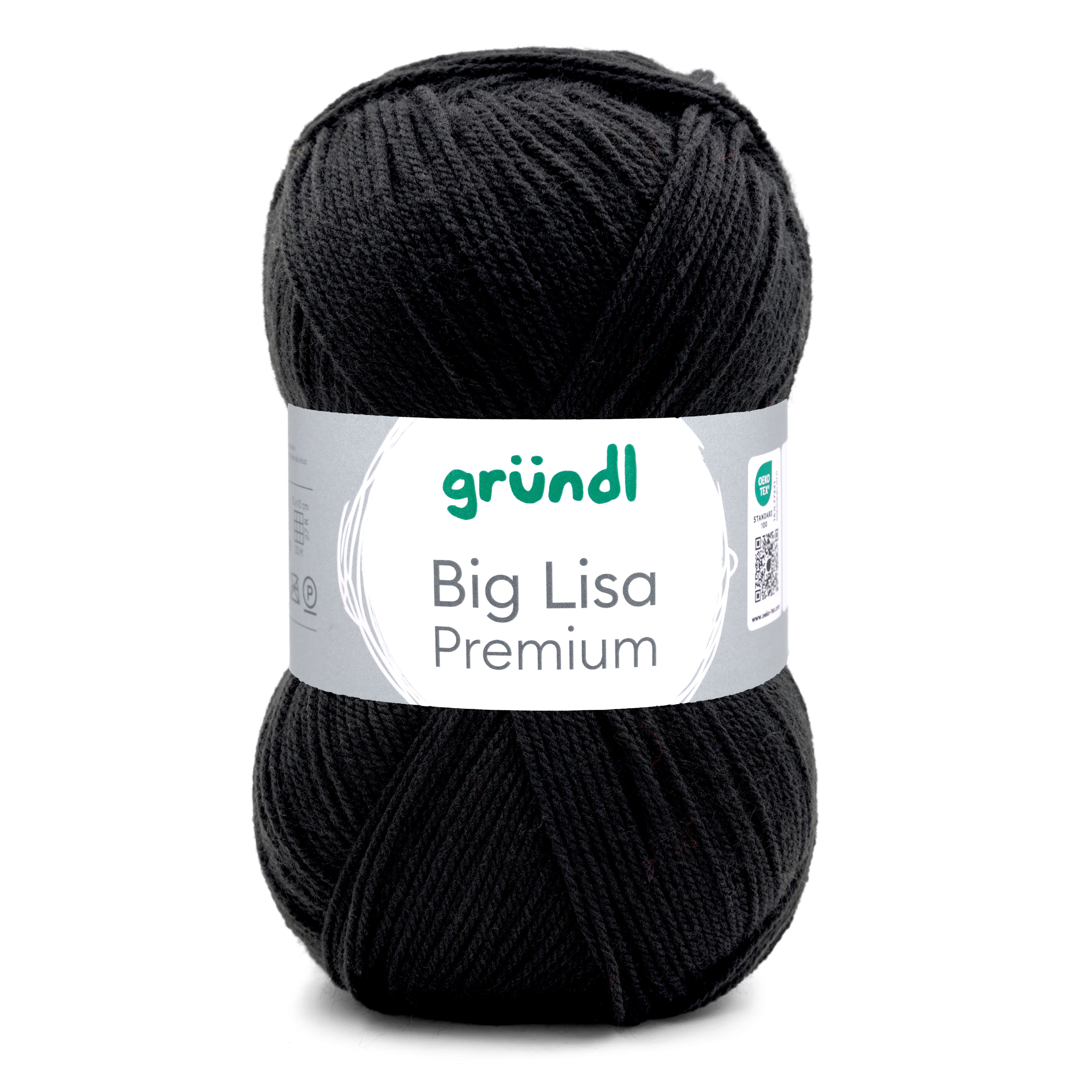 Gründl Big Lisa Premium Wolle SCHWARZ 100% Polyacryl 250g 665m Gründl Big Lisa Premium Wolle SCHWARZ 100% Polyacryl 250g 665m