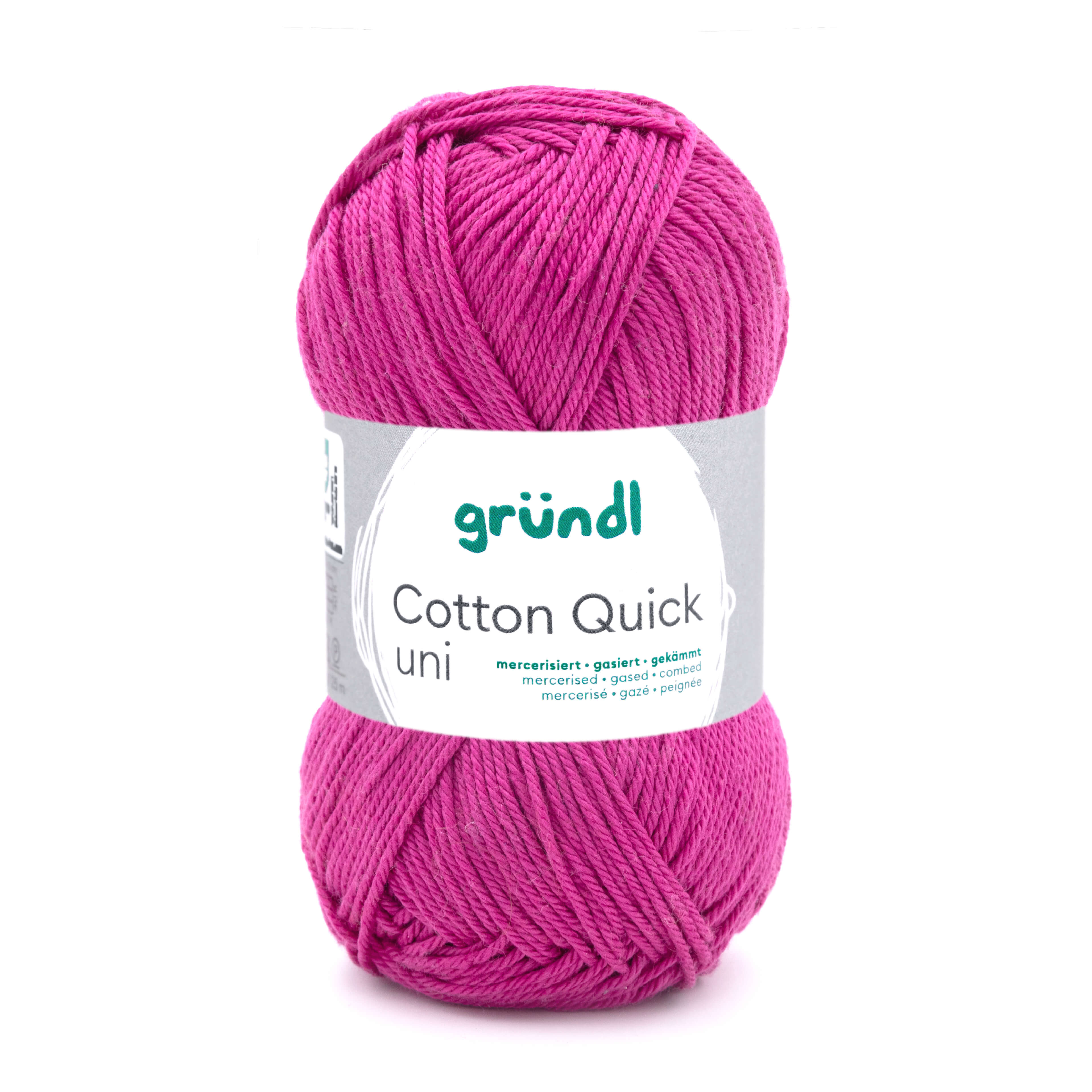 Cotton Quick Uni 100 % Baumwolle mercerisiert gasiert gekämmt 50g/125m Cotton Quick Uni 100 % Baumwolle mercerisiert gasiert gekämmt 50g/125m