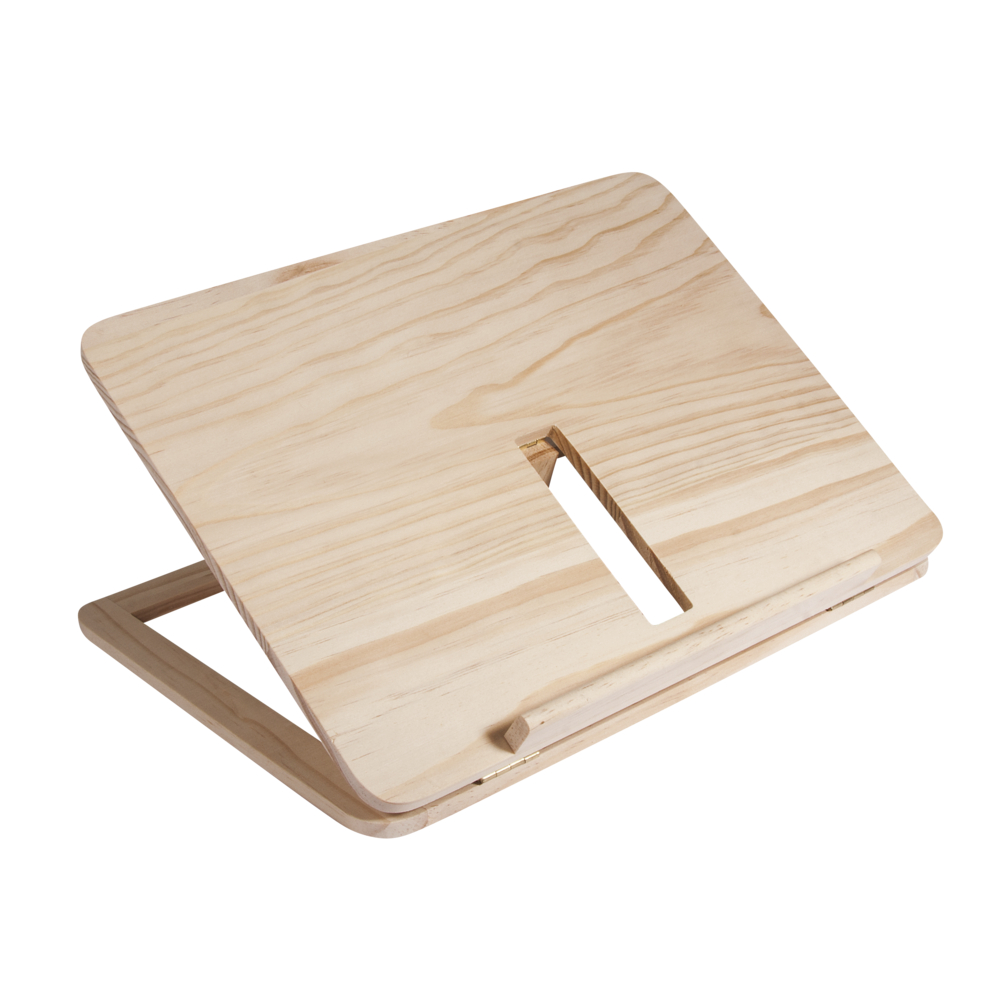 Holz Tabletständer Buchständer 28x21x3,4cm Book Stand Tablet Stand Tablethalterung 