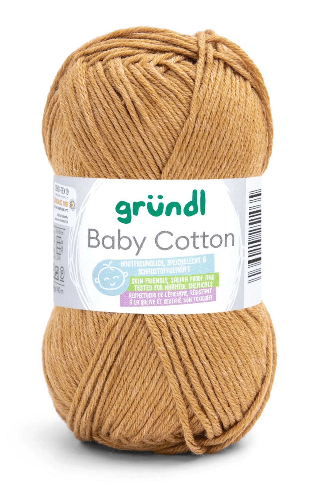 Gründl Baby Cotton MAIS Mischgarn 50% Baumwolle 50% Polyacryl 50g 140m