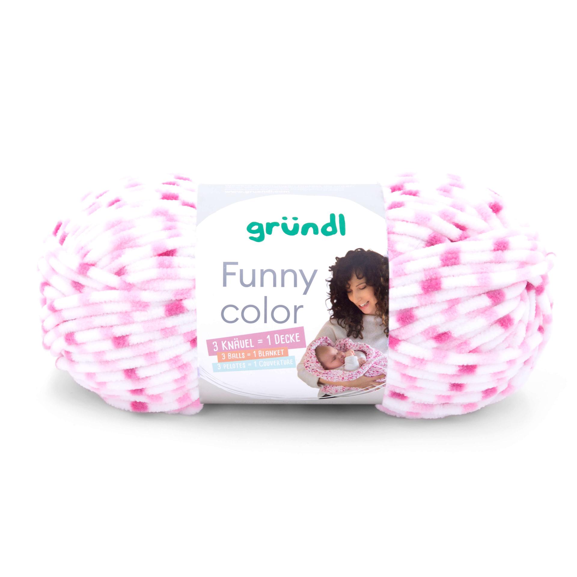 Gründl Funny Color Chenillegarn fine 100g 120m
