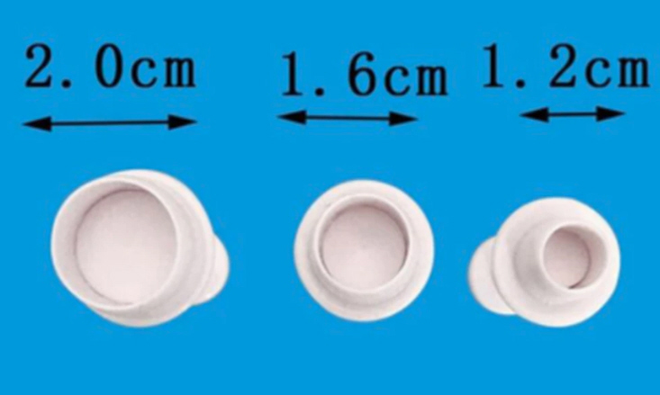 Ausstecher mit Auswerfer rund, 3er Set