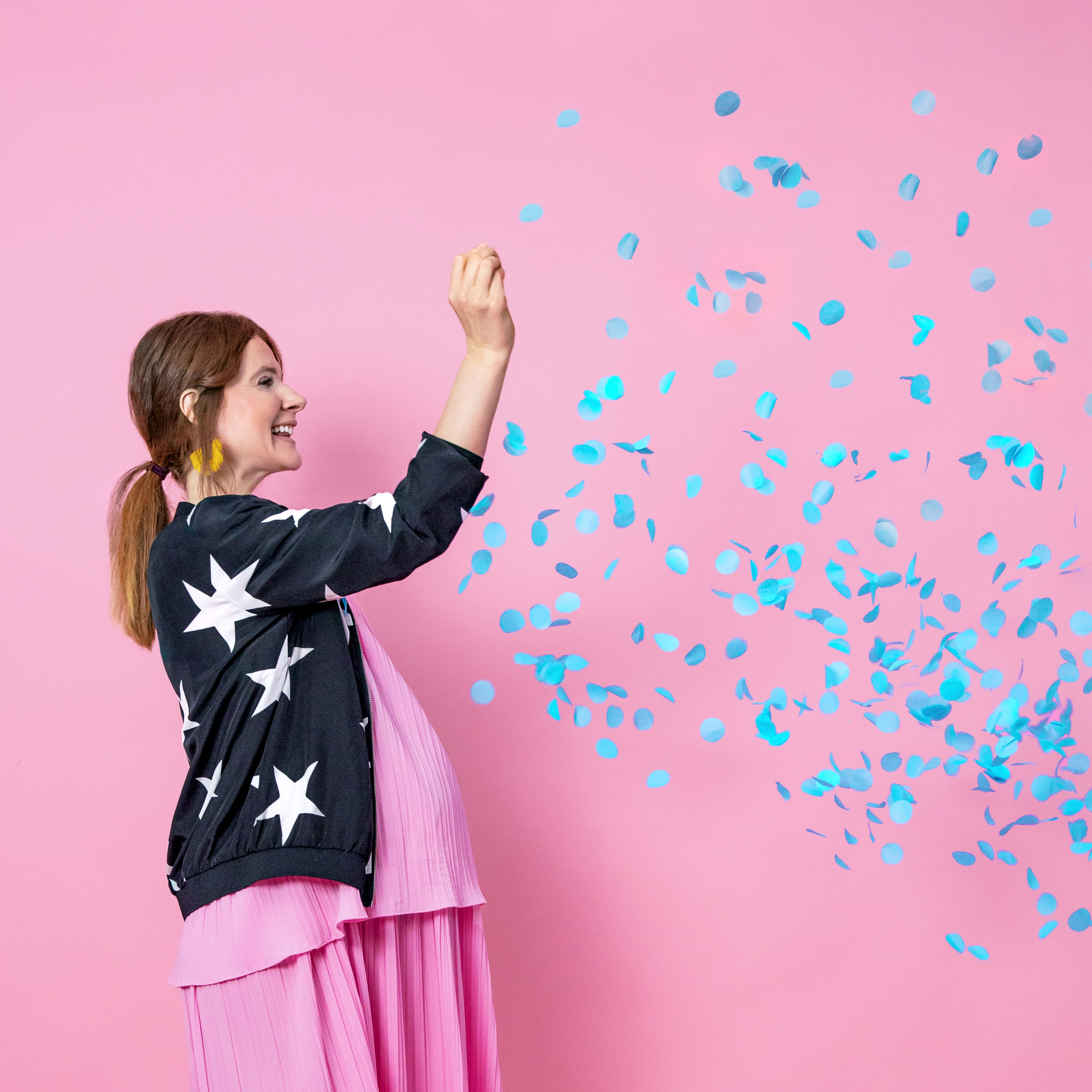 Gender Reveal Party Giant Balloon schwarz Ø1m 1 Stück 