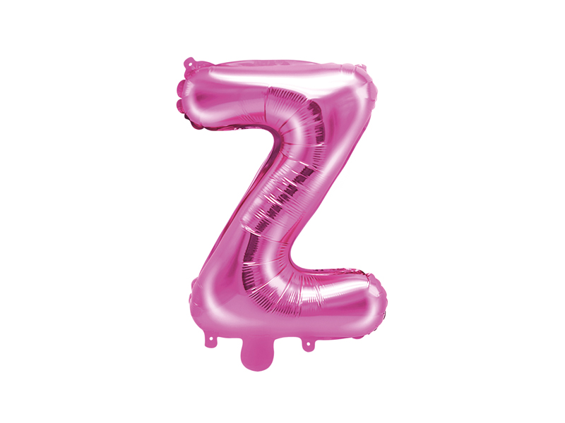 Foil Balloons Folienballone Alphabet ABC Buchstaben Zahlen  pink 14" 35cm