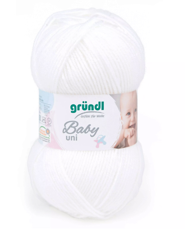 Gründl Baby Uni Babywolle 50g 150m Gründl Baby Uni Babywolle 50g 150m