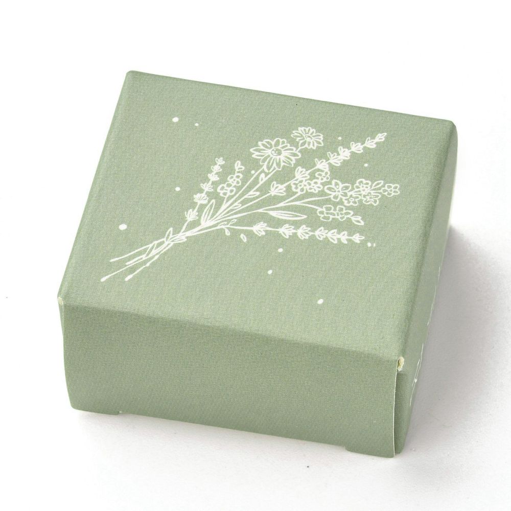 Stempel auf Acrylblock Blumenmuster 