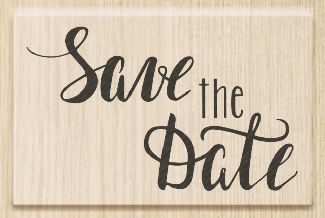 Stempel Save the Date Hochzeitsstempel Holzstempel Schriftstempel 6,2x3,9 cm
