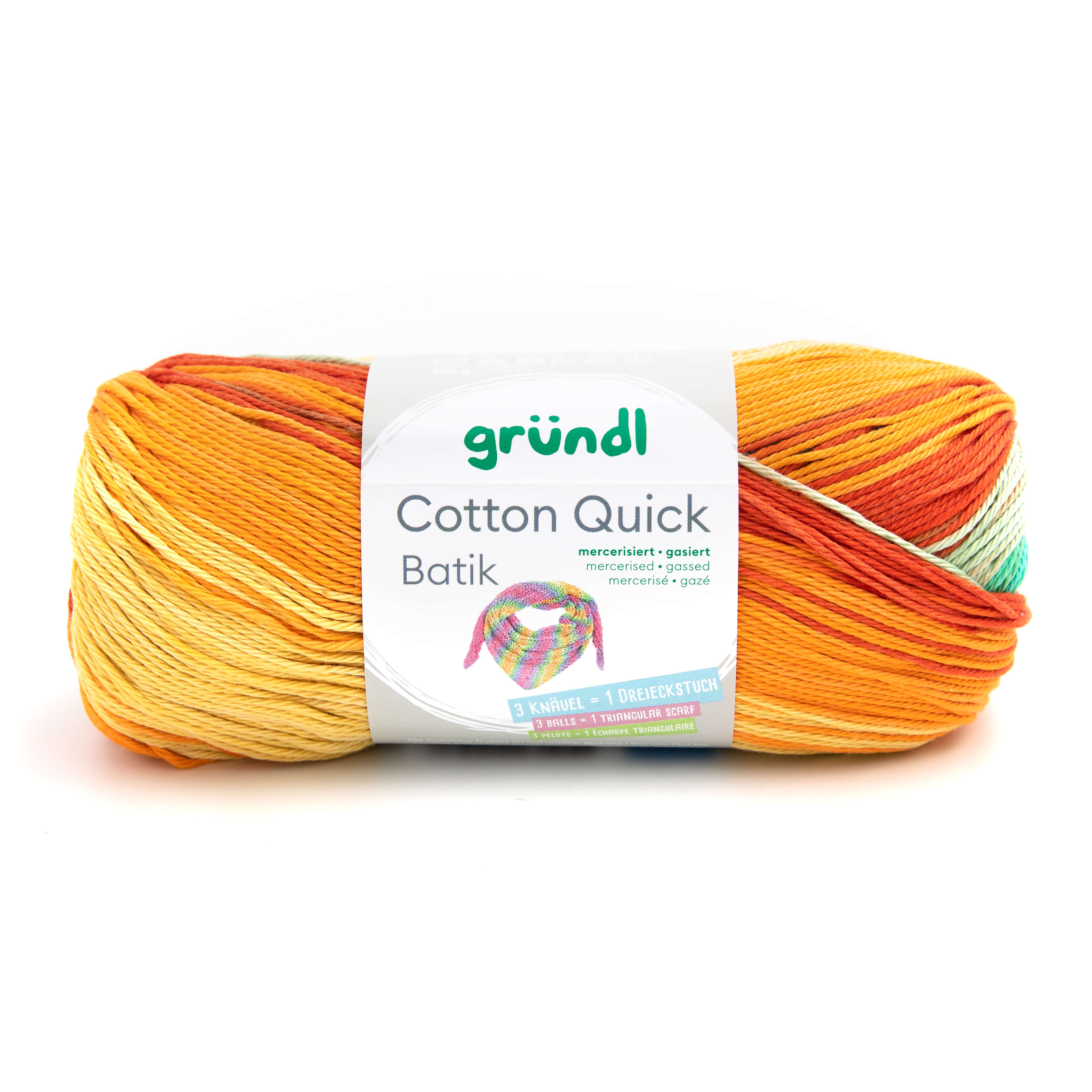 Cotton Quick Batik 100g/Knäuel 100 % Baumwolle 